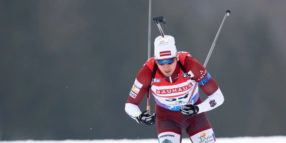 Latvijas biatlonists Andrejs Rastorgujevs.