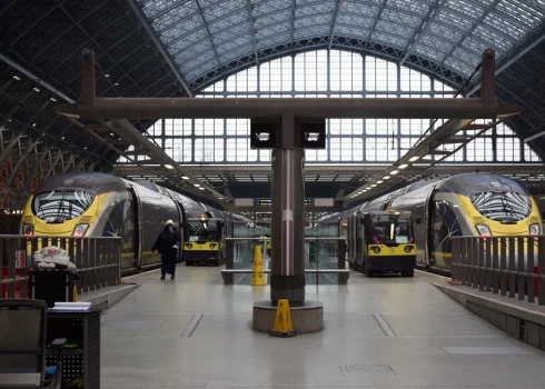 Поезда Eurostar в Лондоне.