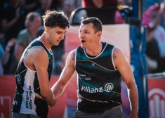 Pļaviņš un Fokerots atspēlē sešas mačbumbas un sezonas pēdējā "Elite 16" turnīra pusfinālā pieveic galvenos favorītus