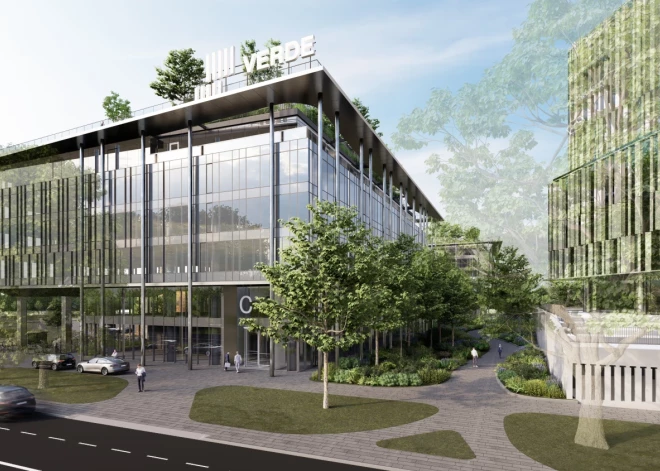 "Rietumu Banka" piešķīrusi 19 miljonu eiro kredītu biroju kompleksa "Verde" turpmākai attīstībai