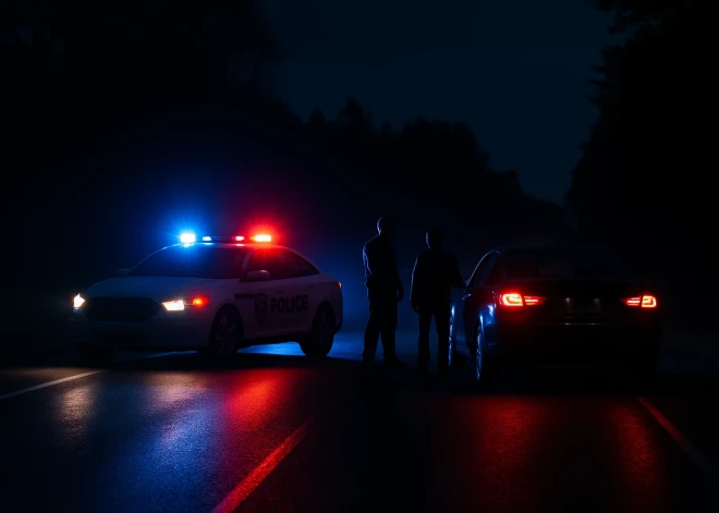 Полицейские под Цесисом остановили авто, а за рулем был... 10-летний мальчик!