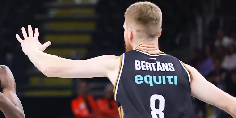Latvijas basketbolists Dāvis Bertāns guva astoņus punktus Adrijas līgas spēlē. 