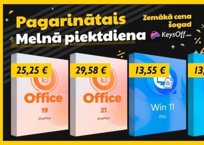 Keysoff Black Friday pagarinātā izpārdošana: oriģinālais Windows 11 un MS Office 2021 sākot no tikai 13€ – labākā cena 2025. gadā!