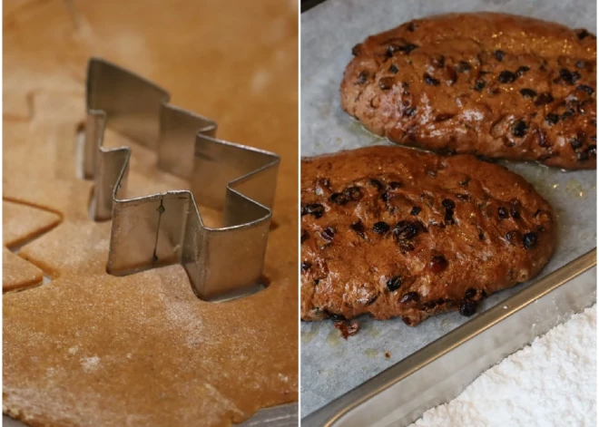 Divi ideāli Ziemassvētku deserti: slavenais augļu kēkss “Stollen” un pašceptas piparkūkas pēc restorāna "Ferma" konditores receptes