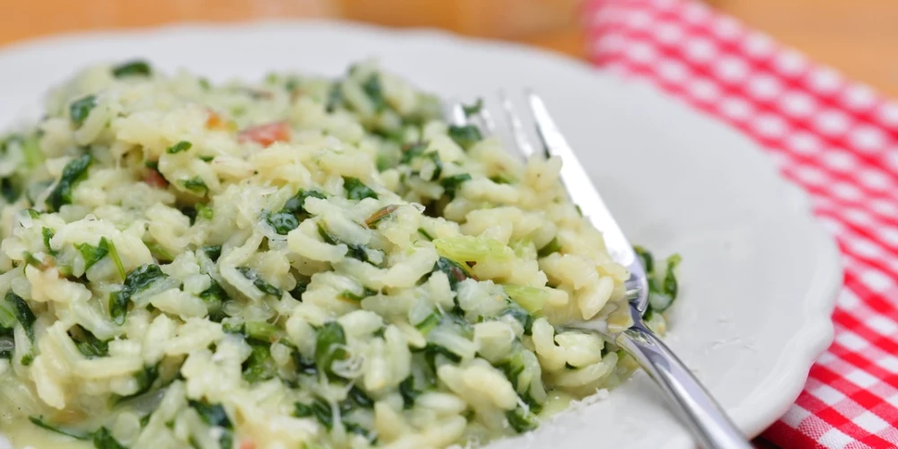 Risoto ar lociņiem un ķiršu tomātiem