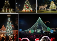 FOTO: Ziemassvētku eglīšu TOPS. Kurā Latvijas pilsētā tā iemirdzējās viskrāšņāk?