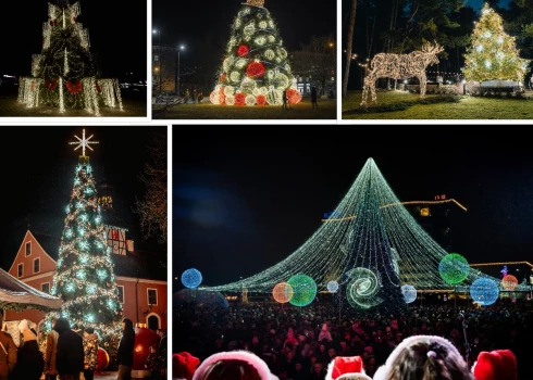 Skaistākās Latvijas Ziemassvētku eglītes 2025. gadā.