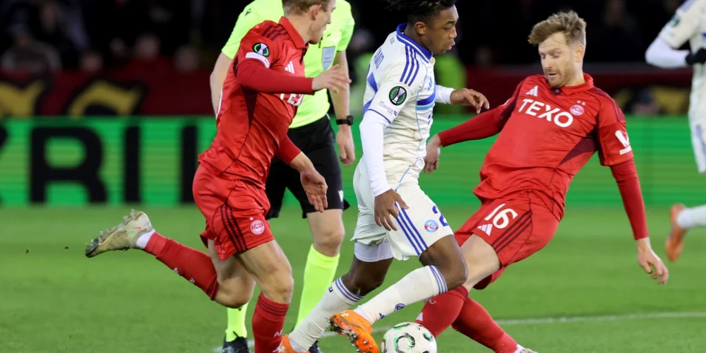 "Aberdeen" cieta sāpīgu neveiksmi savā laukumā