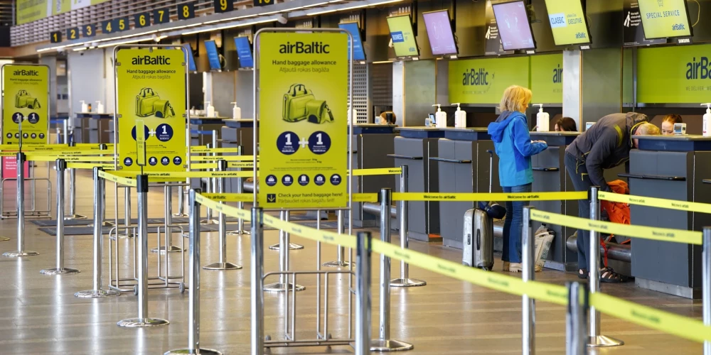 Rīgas lidostas terminālis.