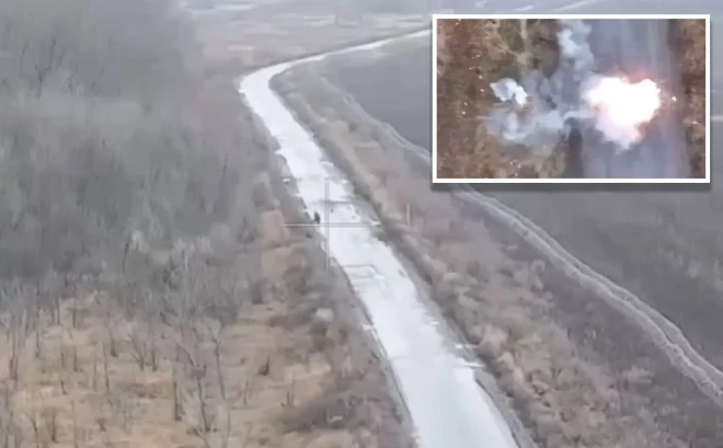 Krievi izmanto dronus, lai kontrolētu ceļu, un apzināti uzbrūk maršrutam, ko vietējie iedzīvotāji izmanto evakuācijai.