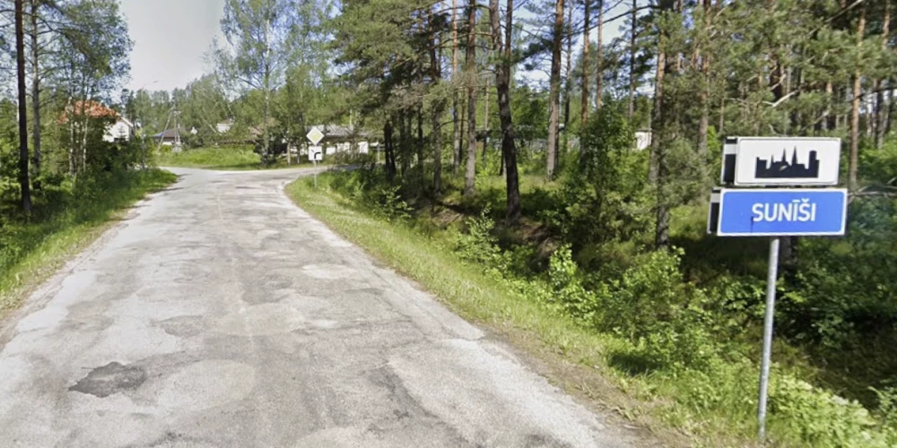 Iebraukšana Sunīšos (ekrānuzņēmums no "Google Maps")