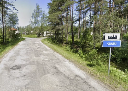 Iebraukšana Sunīšos (ekrānuzņēmums no "Google Maps")
