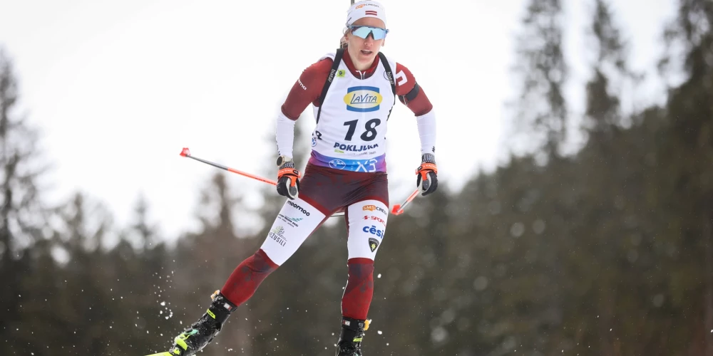 Pēdējo gadu Latvijas vadošā biatloniste Baiba Bendika.