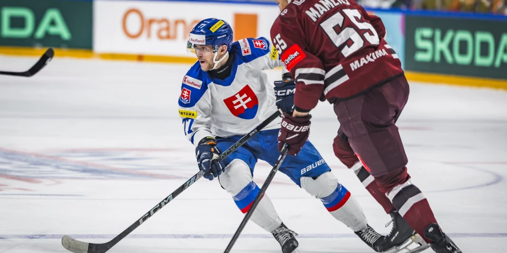 Latvija pret Slovākiju.