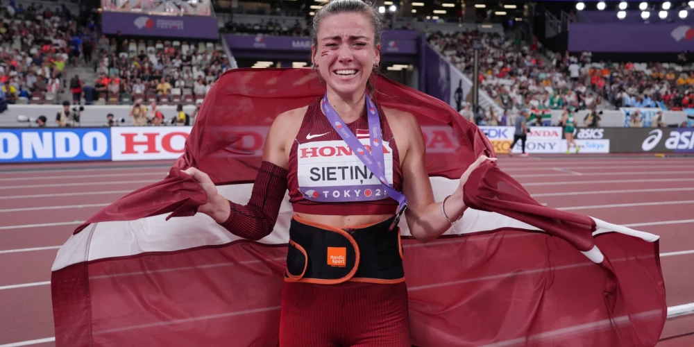 Pasaules vicečempione šķēpmešanā Anete Sietiņa tiks pie otras lielākās naudas balvas - vairāk nekā 17 000 eiro.