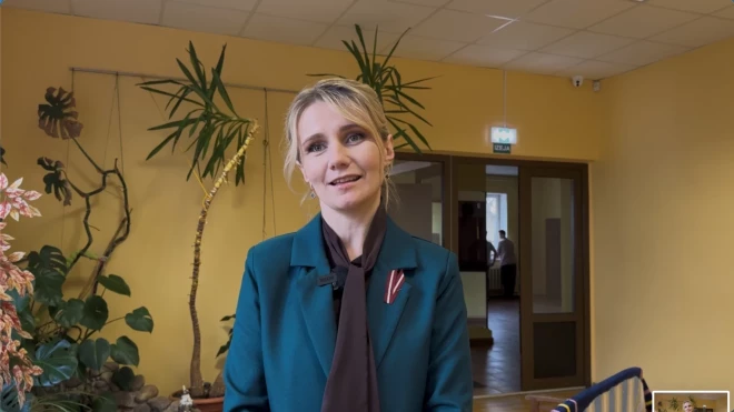 Заместитель председателя Аугшдаугавского края, в котором находится поселок Силене, Олеся Никитина.