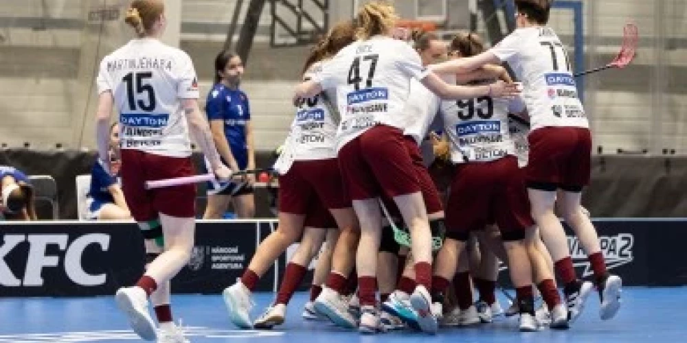 Latvijas florbolistes ar uzvaru atgriežas pasaules čempionāta labāko sešiniekā.