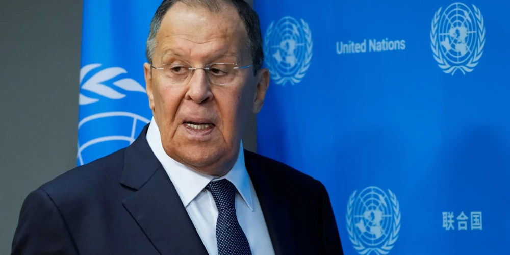 Krievijas ārlietu ministrs Sergejs Lavrovs.