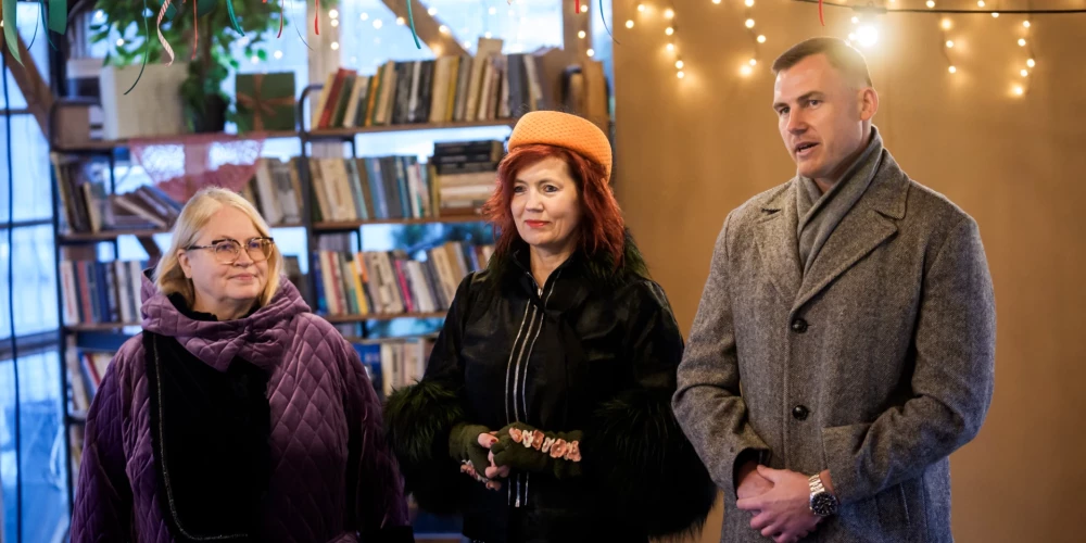 RĪGA, LATVIJA. 10.12.2025. Arhitektūra. Inženierija. Forma un faktūra izstādes atklāšana. Āgenskalna tirgus.