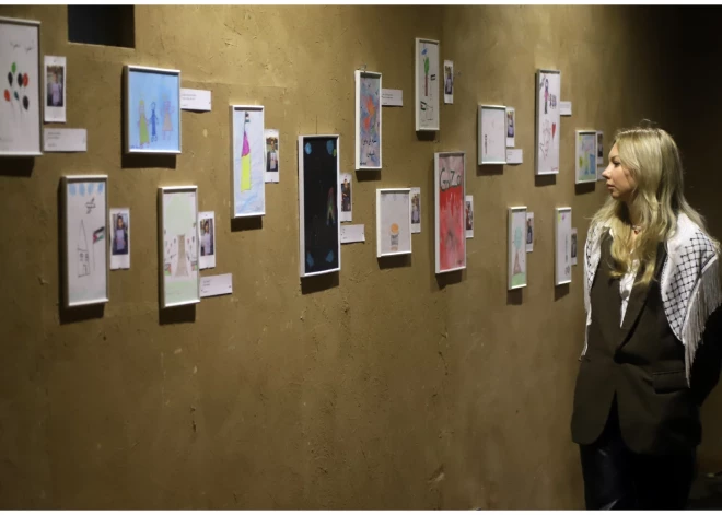 Gazas bērnu zīmējumu un rokdarbu izstāde Kaņepes Kultūras centrā.