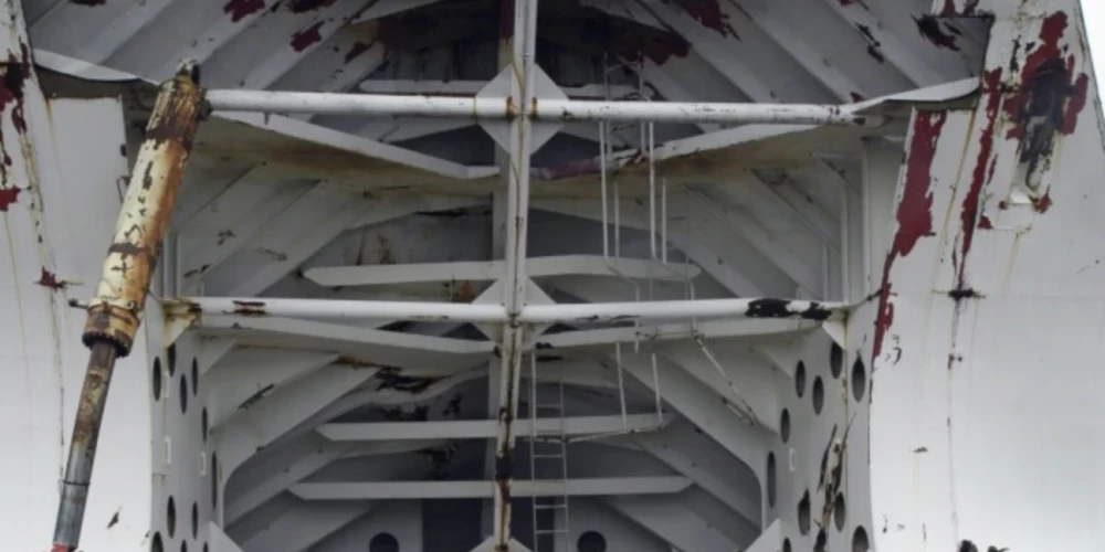 Prāmja "Estonia" vraka daļa.