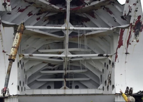 Prāmja "Estonia" vraka daļa.