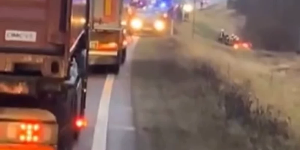 Traģiskās avārijas vieta Rēzeknes novadā (ekrānuzņēmums no "sadursme.lv")