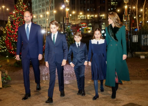 Karaliskā ģimene Keitas ikgadējā labdarības pasākumā “Together at Christmas”.