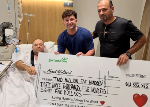 Bondi pludmales slaktiņa varonis saņēmis 2,5 miljonus dolāru.