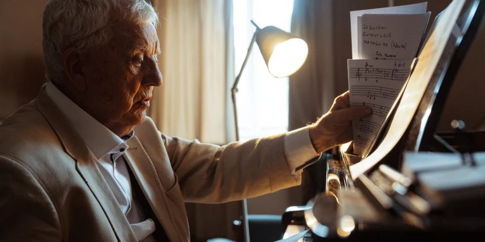 "На мой взгляд, пластинка звучит хорошо — живо", — рассказывает о новом релизе Маэстро Раймонд Паулс.