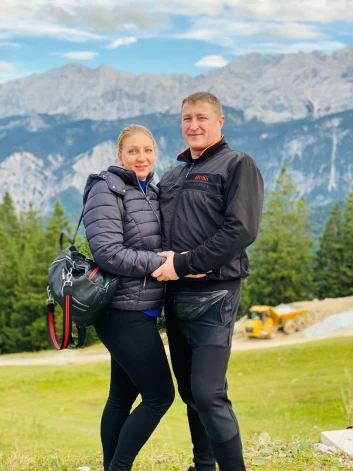 Natālija un Vadims Vācijā.