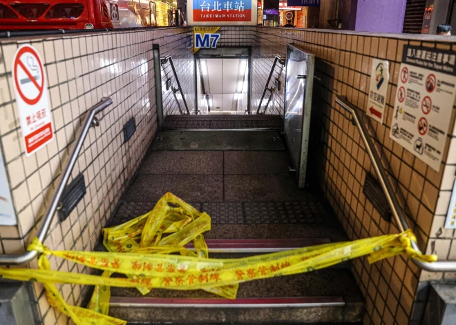 Uzbrukumā Taibejas metro nogalināti trīs cilvēki