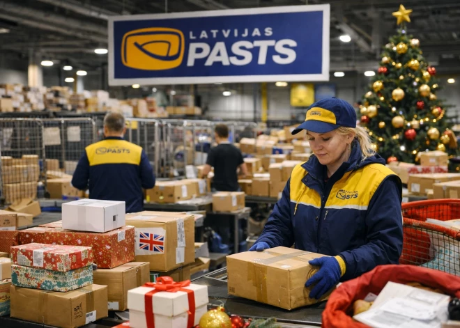 В Latvijas Pasts раскрыли, куда чаще всего улетают латвийские посылки в праздники