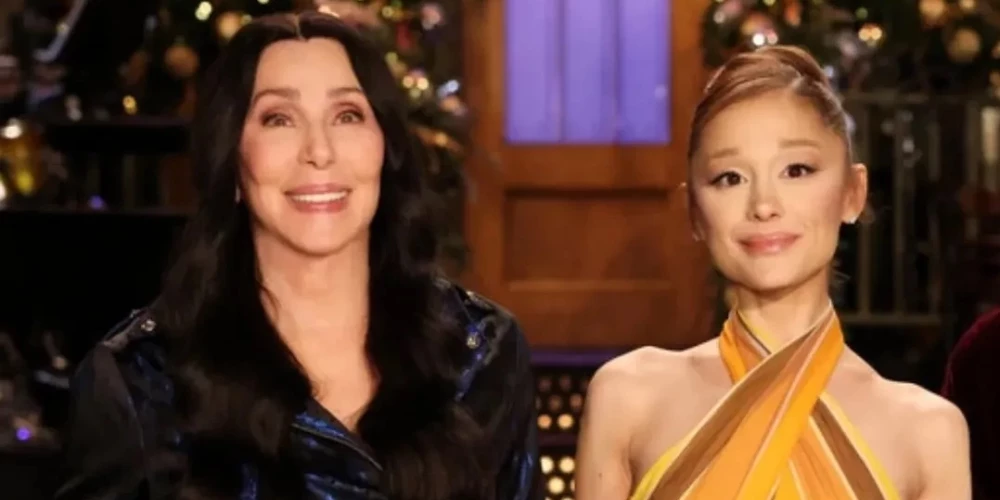 Šēra un Ariana Grande.