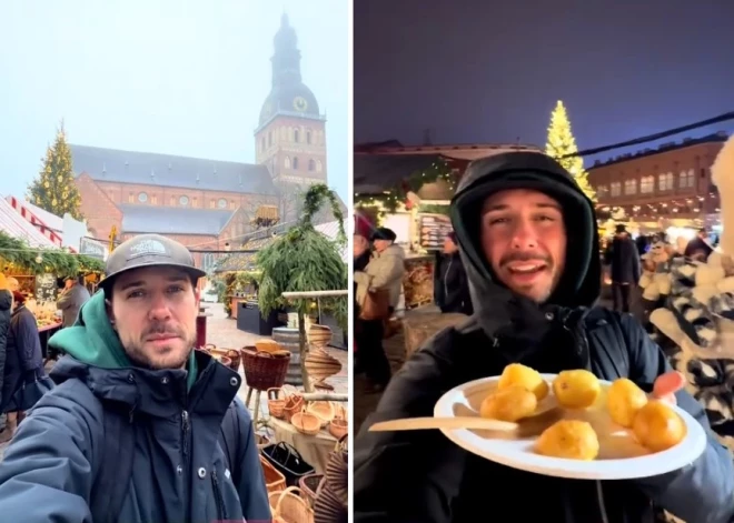 "Как в сказке": американец в восторге от рижской рождественской ярмарки на Домской площади