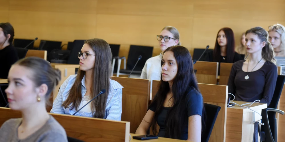 Konkursa "Klimata dienas skolās" atklāšanas pasākums Rīgas domē.