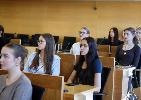 Konkursa "Klimata dienas skolās" atklāšanas pasākums Rīgas domē.