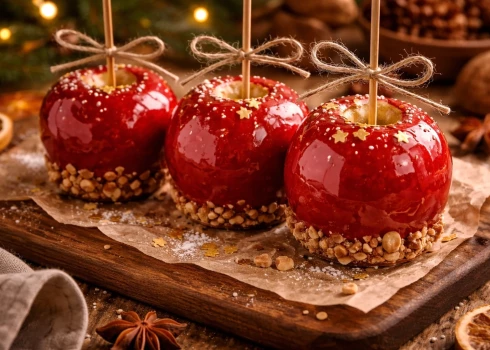 Košais Ziemassvētku gardums – glazēti āboli