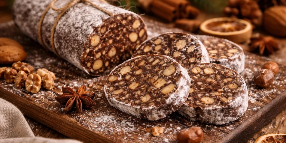 Saldā desa ar Ziemassvētku garšvielām