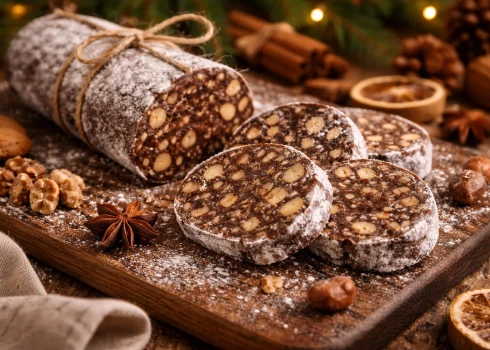 Saldā desa ar Ziemassvētku garšvielām