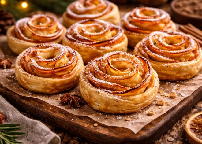 Piešķir gada nogalei maigumu ar ābolu desertu