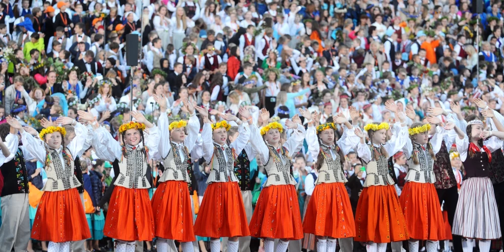 Праздник песни в Латвии.