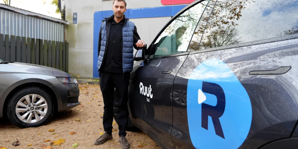Jaunā taksometru pakalpojumu sniedzēja "Ruut" līdzdibinātājs Andris Kļavinskis.