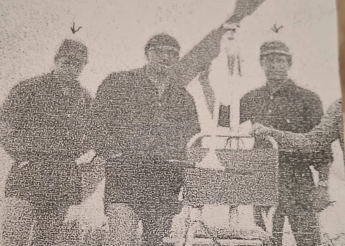 No kreisās: Herberts Cukurs juniors, Herberts Cukurs un Gunārs Cukurs (foto: Doloresa Rizzotto / Facebook)