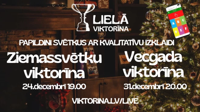 Nenokavē savam svētku vakaram pievienot azarta un zināšanu devu.