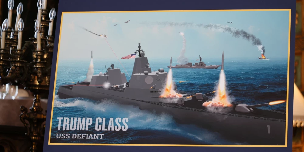 ASV prezidents Donalds Tramps paziņo par jaunu karakuģu klasi, kas tiks nosaukta viņa vārdā. 