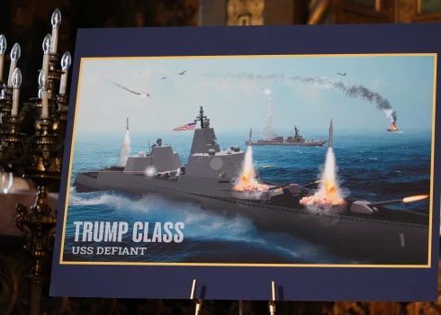 ASV prezidents Donalds Tramps paziņo par jaunu karakuģu klasi, kas tiks nosaukta viņa vārdā. 