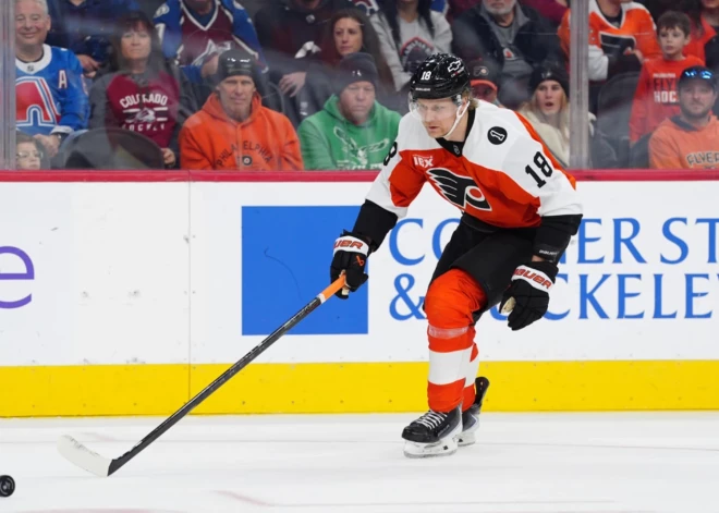 Ābols ar karjeras spēli kaldina “Flyers” uzvaru pār “Canucks”, punkts arī Girgensonam