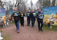 Ropažu novada pašvaldības delegācija ar ziedojumiem viesojas Bojarkā un Ņižinā