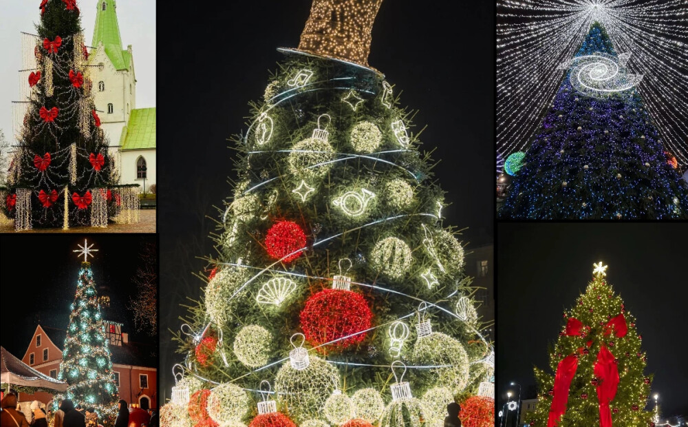 FOTO: noskaidrotas 2025. gada krāšņākās eglītes Latvijā